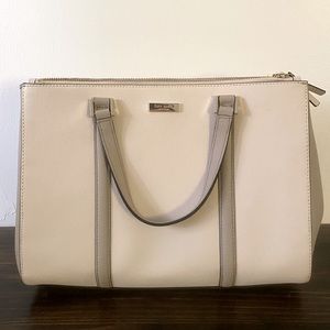 Kate Spade cream and grey bag